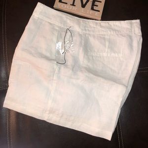 NWT White 4” Shorts